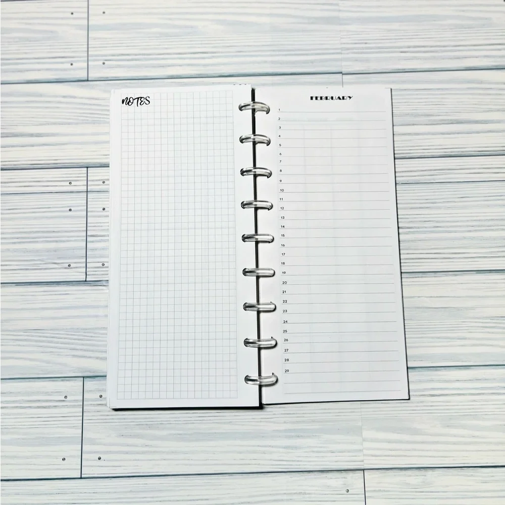 Skinny classic Happy Planner Inserts monthly Layout
